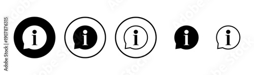 Information sign icon logo design. about us sign and symbol. question mark icon
