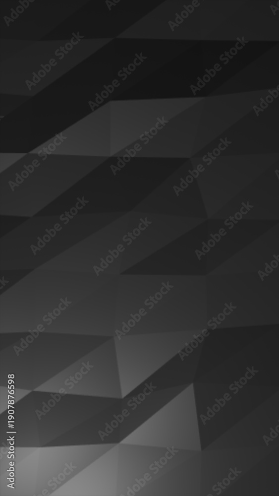 Fototapeta premium Abstract dark geometric surface with angular low-poly shapes, forming a modern minimal background with depth and subtle texture