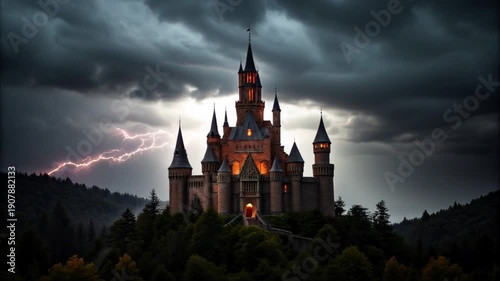 Wallpaper Mural 暗黒の城 Torontodigital.ca