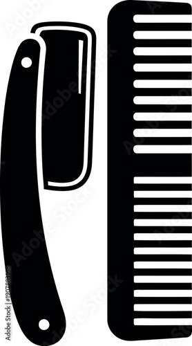  comb white and black