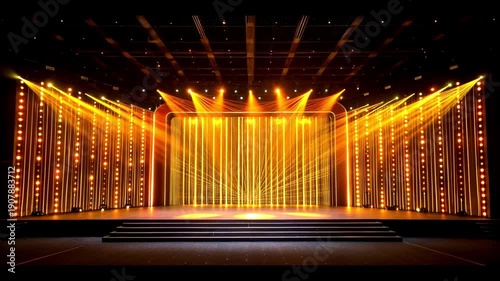 Wallpaper Mural スポットライトが照らすステージ Torontodigital.ca