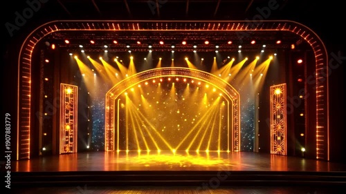 Wallpaper Mural スポットライトが照らすステージ Torontodigital.ca