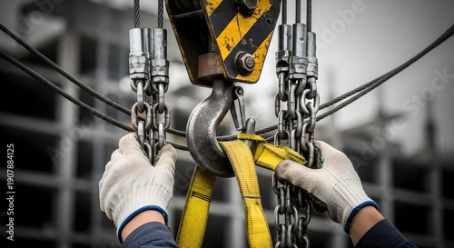 Wallpaper Mural crane hook on a construction site Torontodigital.ca