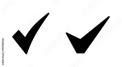 Check mark icon symbol for apps and websites. Tick mark sign and symbol