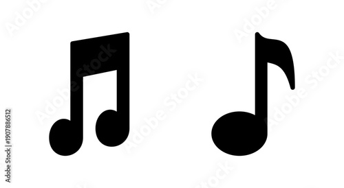 Music icon symbol for apps and websites. note music sign and symbol