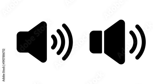 Speaker icon symbol for apps and websites. volume sign and symbol. loudspeaker icon. sound symbol