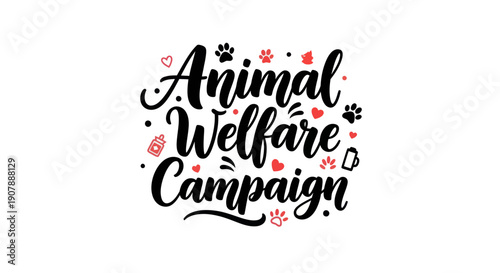 Animal welfare campaign graphic design