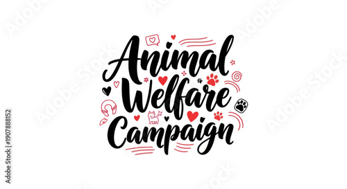 Animal welfare campaign illustration