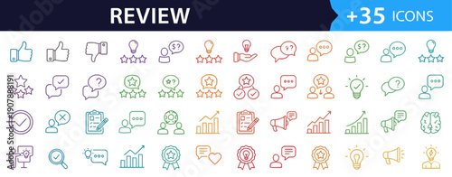 Collection of diverse icons representing various concepts and actions displayed in a grid pattern