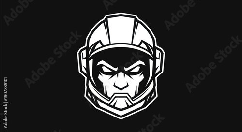 Astronaut helmet illustration