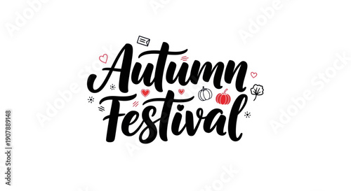 Autumn festival calligraphy design
