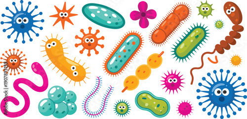 Cute Elephant Outline Illustration  Cartoon Wildlife Safari Character