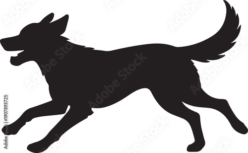 Silhouette of a large bear standing on its hind legs facing forward