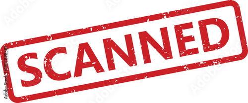 A prominent red scanned rubber stamp indicates a document has been digitally processed on a white background