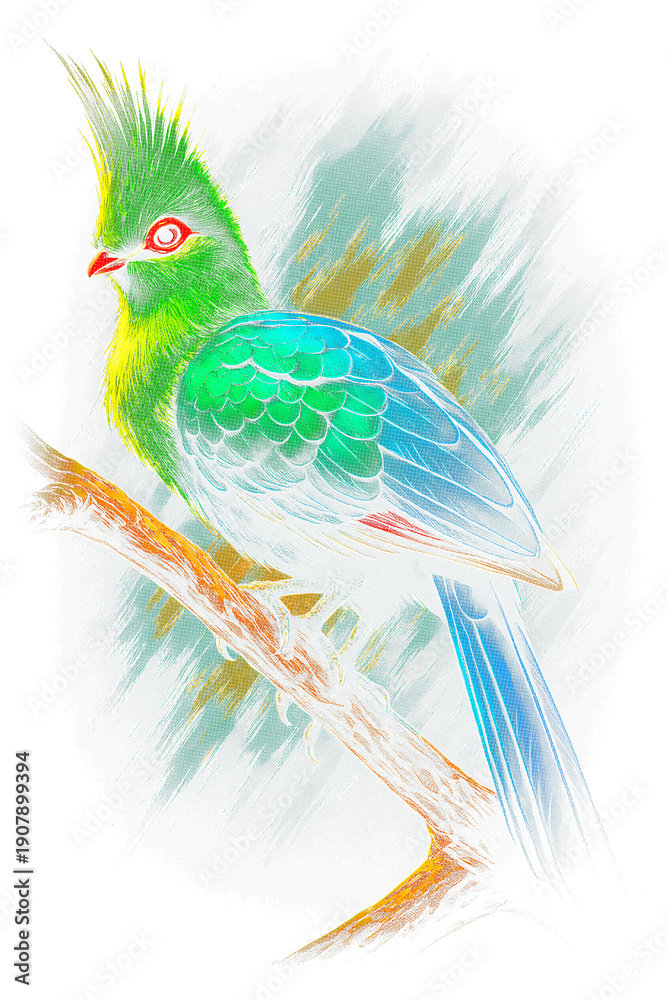 Obraz premium Creative Bird Graphic for Fashion and T-Shirt Printing