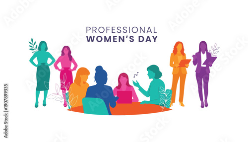 A group of women celebrating professional women's day