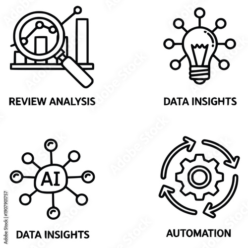 Stylish man with a confident pose surrounded by an urban salon logo and branding elements in a modern monochromatic illustration.