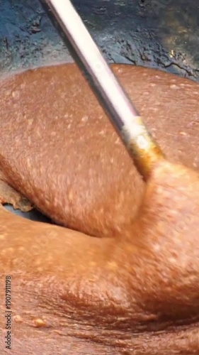 Traditional caramel preparation in Thailand primarily refers to Kalamae (กะละแม), a sticky, toffee-like confection, as well as palm-sugar-based savory sauces and coconut caramel 
