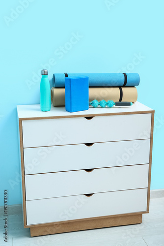 Different fitness equipment...