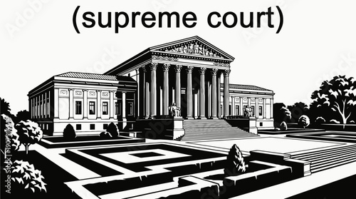 supreme court building political landmark government institution in washington america usa representing democracy architecture historic federal power administration national monument travel tourism