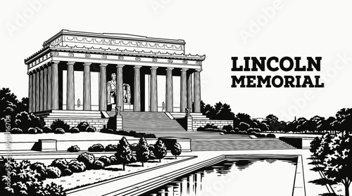 lincoln memorial political landmark monument in washington america usa symbolizing democracy historic national heritage architecture federal institution power administration travel tourism destination