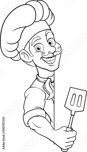 Chef Baker Cartoon Cook Mas...