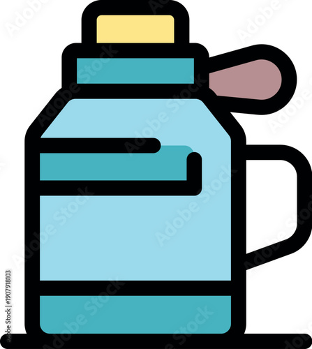 Reusable water bottle encouraging hydration and eco conscious lifestyle