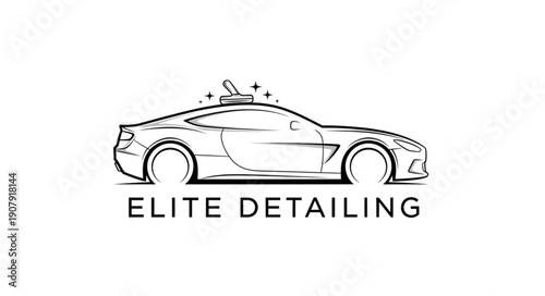 Elite Detailing Car Care Logo Design.