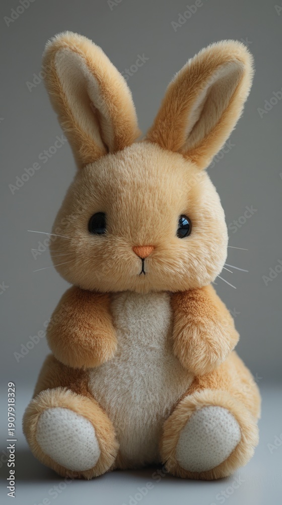 Obraz premium Cute Stuffed Bunny Toy