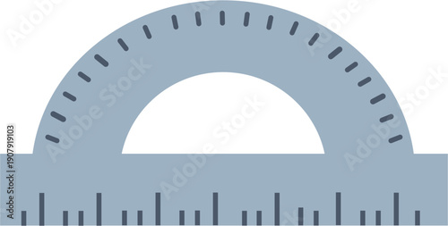 metal ruler isolated on white