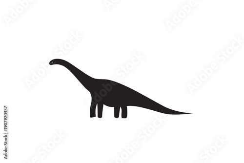 Silhouette of a dinosaur