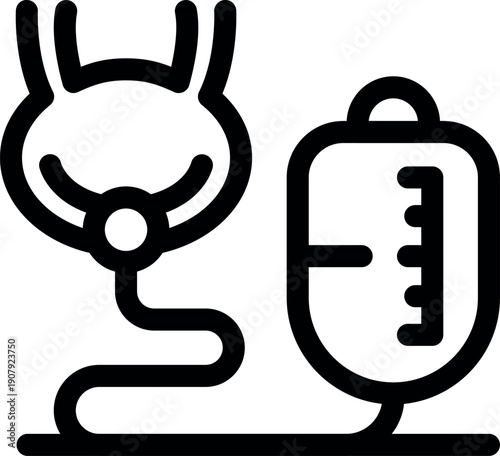 Healthcare monitoring tools including sphygmomanometer and iv drip bag for patient care