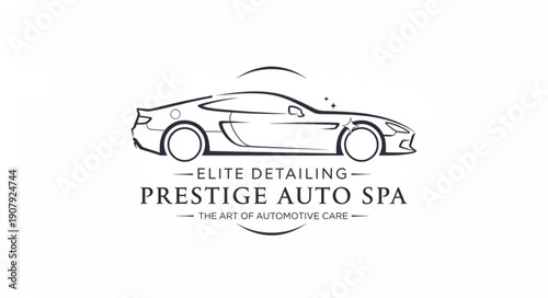 Luxury Car Detailing Logo Design.