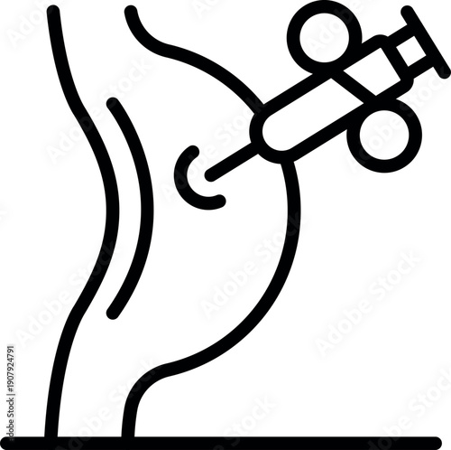 Medical professional administering a vaccine injection into a patient's arm, promoting health and disease prevention