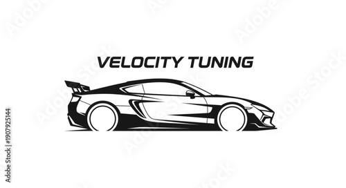 High Performance Sports Car Illustration.