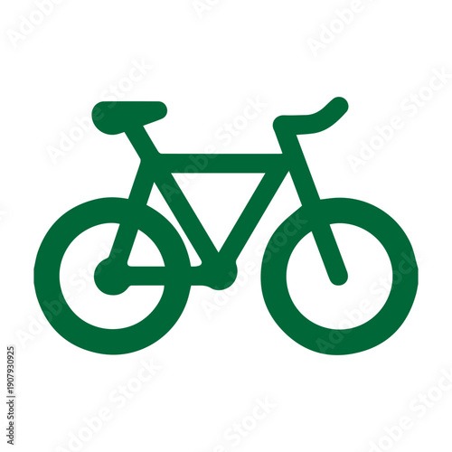 Green Bicycle Icon