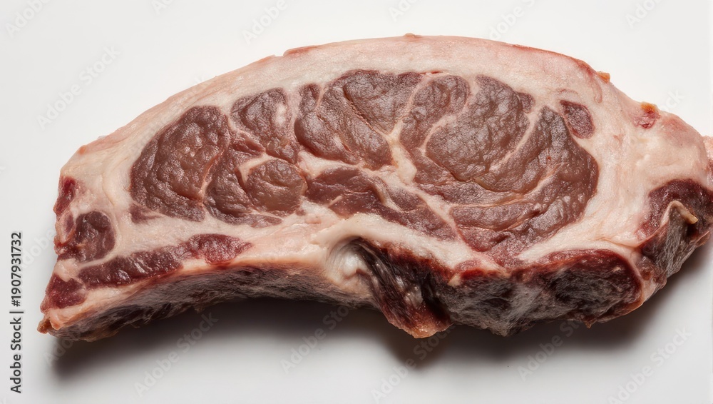 Fototapeta premium Raw Ribeye Steak - Marbled Texture and Rich Flavor.