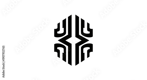 Modern Geometric Logo Design Element.