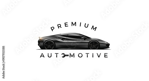 Luxury Sports Car Logo Design.