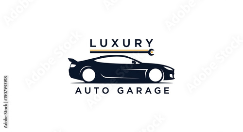 Luxury Sports Car Logo Design.