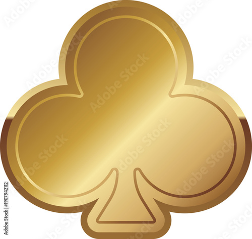 高級感のあるクラブのフレーム　ゴールド