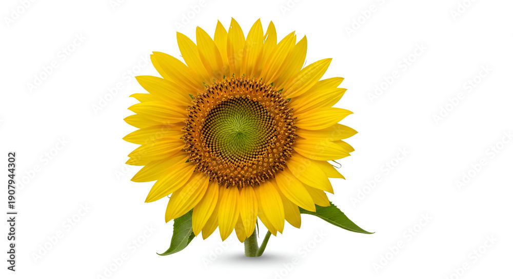 Obraz premium sunflower isolated on white background