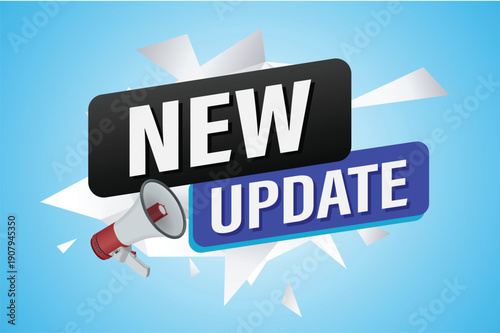 new update poster banner graphic design icon logo sign symbol social media website coupon

