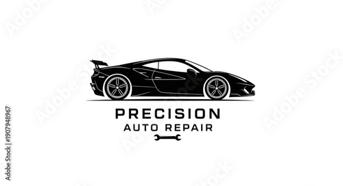 Precision Auto Repair Logo Design.