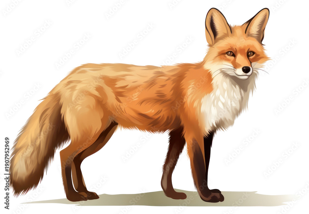Fototapeta premium PNG Fox mammal animal pet.
