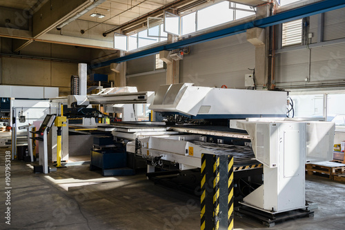 Manufacturing machine in industrial factory