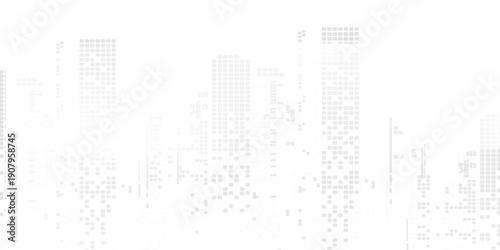 Modern city skyline life abstract background design with square design concept. City skyscraper silhouette. Vector 10