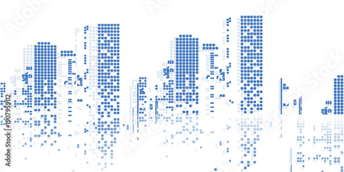 Modern City skyline . city silhouette. vector illustration