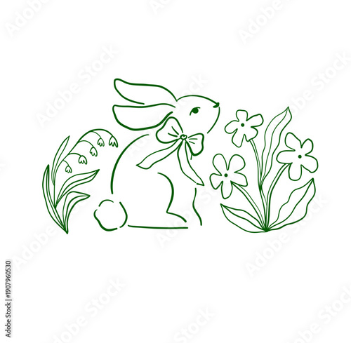Wallpaper Mural Cute Easter egg designs. Traditional spring hand drawn decorations, symbols, and floral ornaments. Natural floral patterns. Flat vector illustration Torontodigital.ca