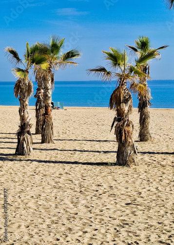 Sunny day over Alicante Beach.